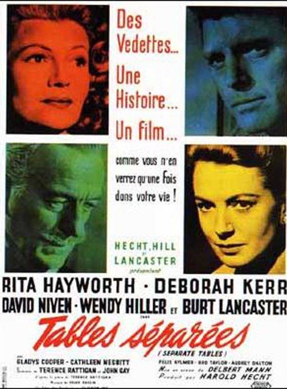 Ayrı Masalar; Filmin orijinal adı: Separate Tables