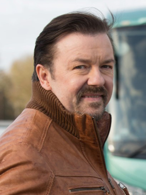 Ricky Gervais; Whitley,Reading,Berkshire,İngiltere doğumlu Ricky Dene Gervais olarak da bilinen İngiliz  oyuncu, senarist, yaratıcı, yapımcı