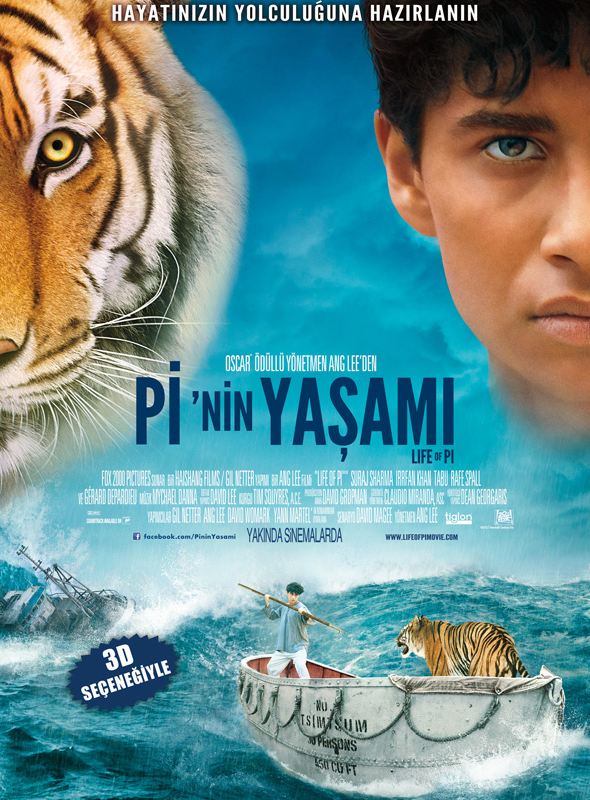 Pi'nin Yaşamı; Filmin orijinal adı: Life of Pi