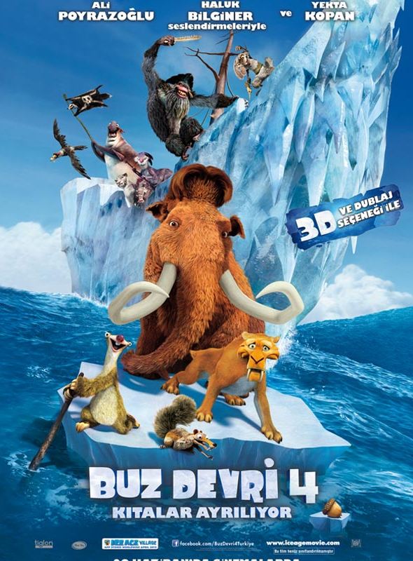 Buz Devri 4: Kıtalar Ayrılıyor; Filmin orijinal adı: Ice Age: Continental Drift