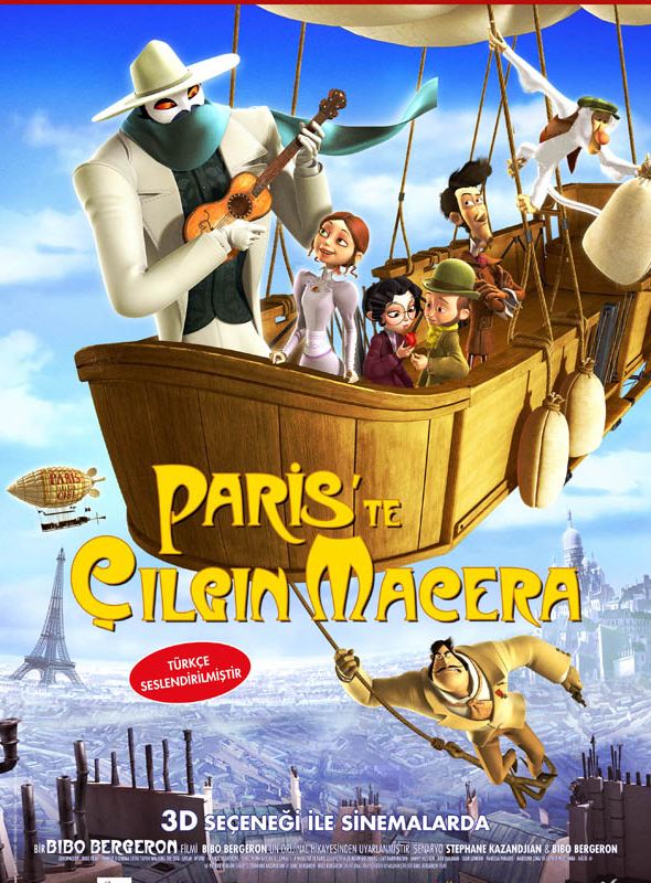 Paris'te Çılgın Macera; Filmin orijinal adı: Un monstre à Paris