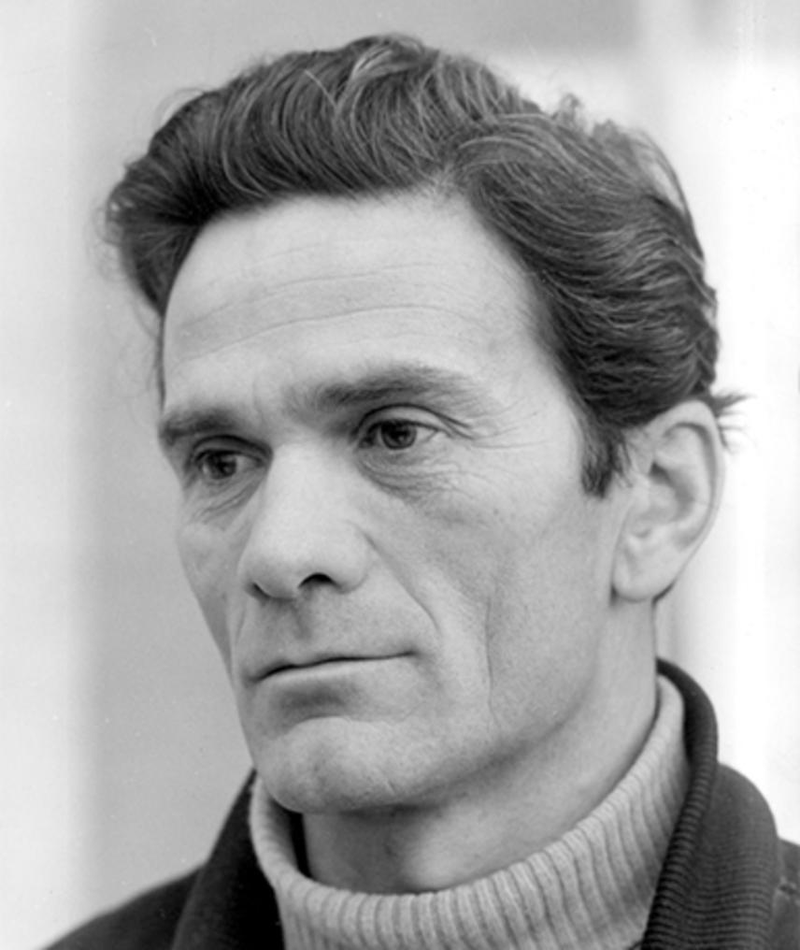 Pier Paolo Pasolini; Bolonya, İtalya doğumlu İtalyan, senarist, yönetmen, oyuncu