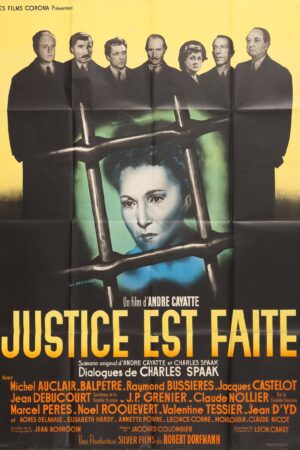Justice est faite filmi, 1950 yapımı, film posteri