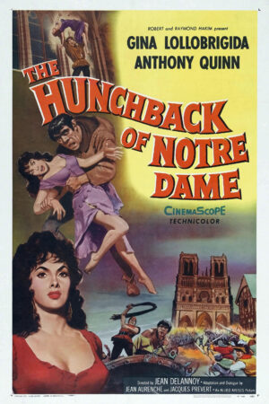 Notre Dame'ın Kamburu, 1956, film posteri