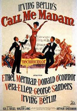 Call Me Madam, 1953, Film Posteri
