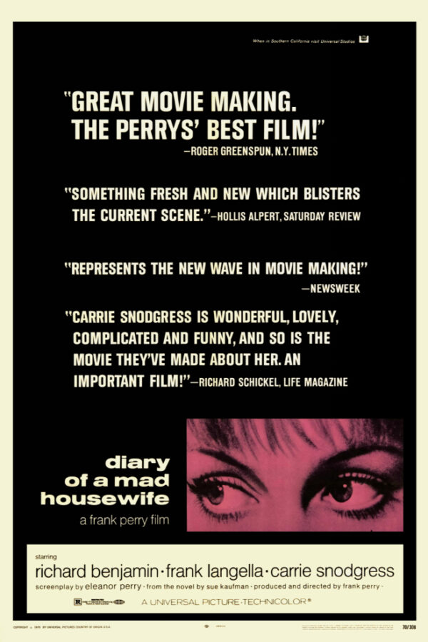Diary of a Mad Housewife, 1970, Film Posteri