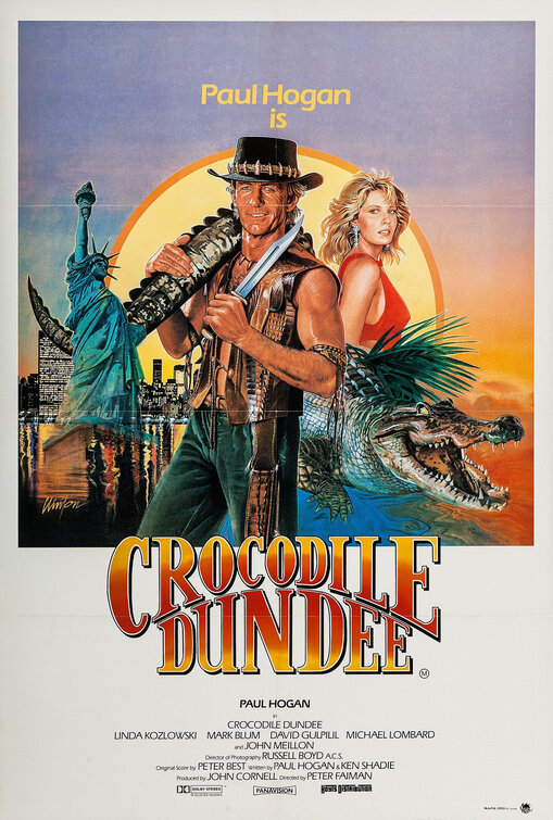 Krokodil Dundee , 1986, Film Posteri